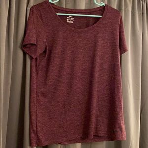 dark purple with grey nike t shirt
